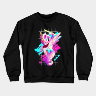 Synthwave Princess Cadance Crewneck Sweatshirt